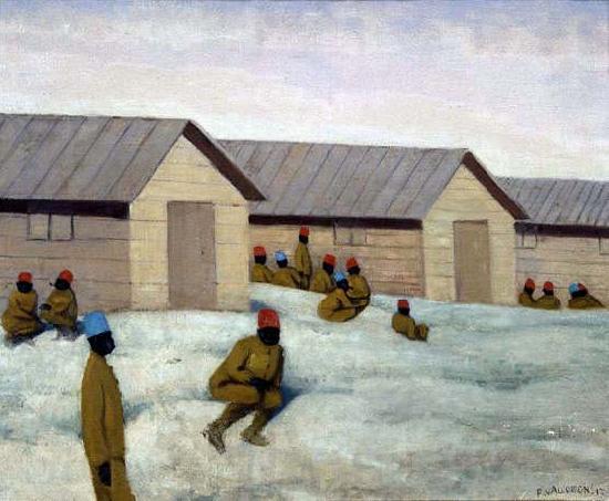 Felix Vallotton Senegalese Soldiers at the camp of Mailly, Germany oil painting art